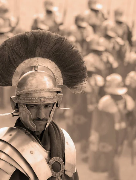 Jerash Jordan 125 2008 Ürdünlü Erkekler Roma Ordusunun Yeniden Canlandırması — Stok fotoğraf