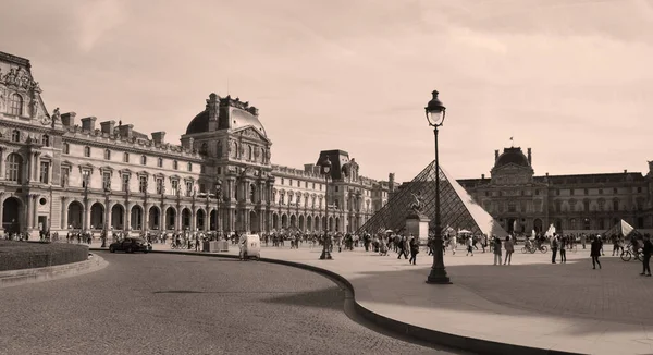 Paris France October 2014 View Inverted Pyramid Architect Pei Cobb — Stock Photo, Image