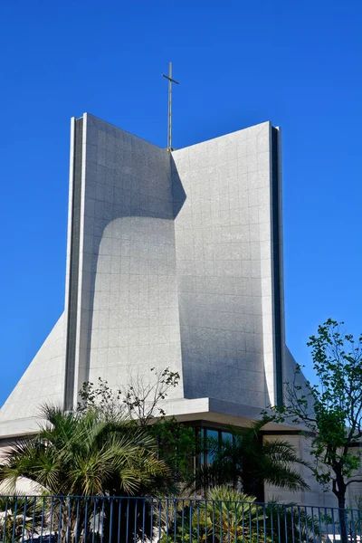San Francisco Ca Usa 15 Nisan 2015: Saint Mary Katedrali, San Francisco Katolik Başpiskoposluğu 'nun başlıca kilisesidir. 