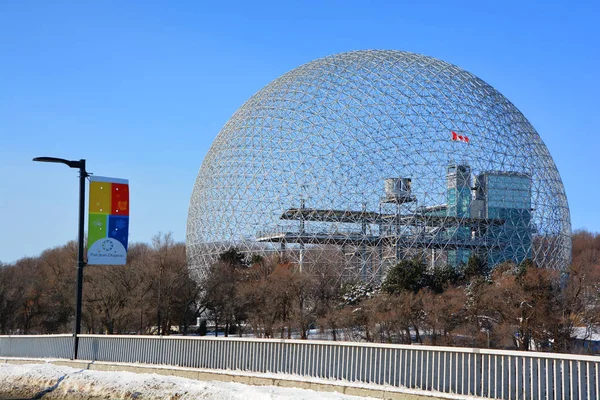 Montreal Canada 2019 Biosfera Museo Dedicado Medio Ambiente Montreal Situado — Foto de Stock