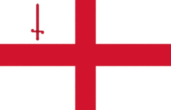 Offizielle Flagge Der Stadt London — Stockfoto