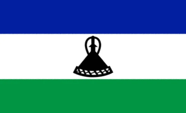 Lesotho Arkaplanı Bayrağı — Stok fotoğraf