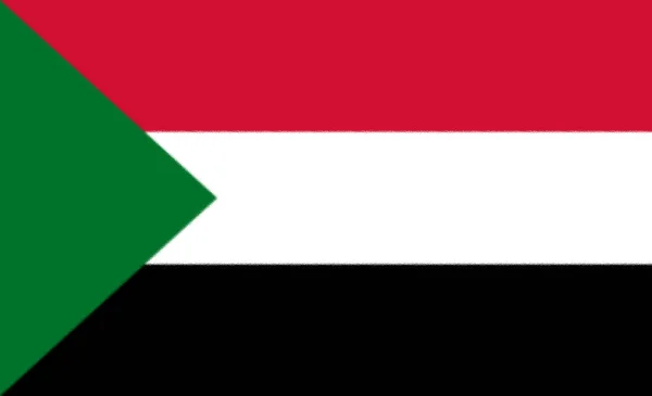 Υψηλή Λεπτομερής Διανυσματική Σημαία Του Σουδάν — Φωτογραφία Αρχείου