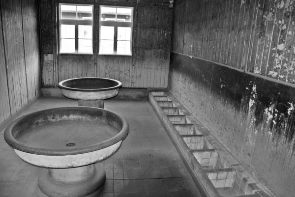 Sachsenhausen Oranienburg Fue Campo Concentración Nazi Alemania Sachsenhausen Lavar Área —  Fotos de Stock