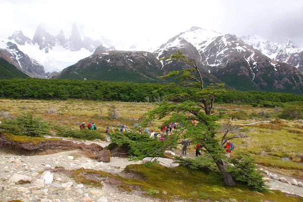 Paisaje Del Monte Fitz Roy Parque Nacional Los Glaciares Patagonia — Foto de Stock