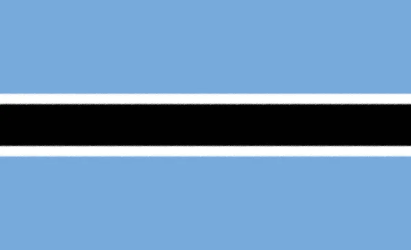 Illustratie Van Nationale Vlag Van Botswana — Stockfoto