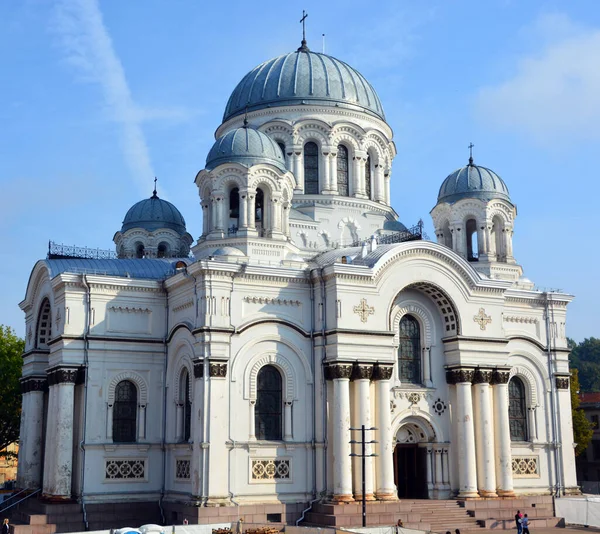 Kaunas Lituania Septiembre 2015 Iglesia San Miguel Arcángel Iglesia Guarnición — Foto de Stock