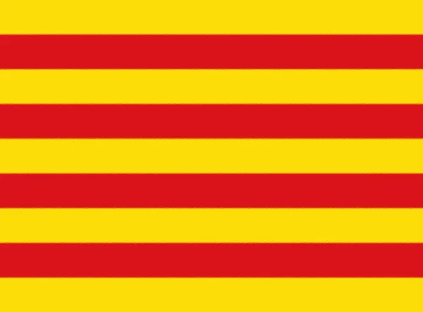Katalánsko Vlajkové Vektorové Pozadí — Stock fotografie