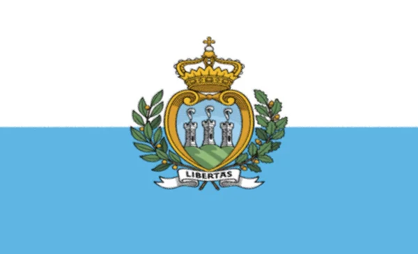 Векторное Изображение Флага Сан Марино Соотношение S10 — стоковое фото