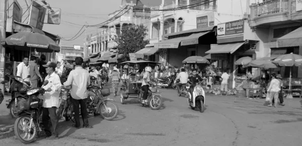 Street City Phnom Phen Cambodia — Stock Photo, Image