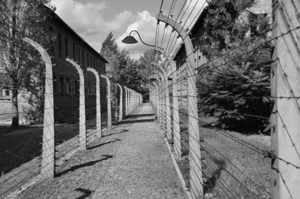 Auschwitz Birkenau Poland Auschwitz Koncentrationsläger Var Ett Nätverk Tyska Nazistiska — Stockfoto