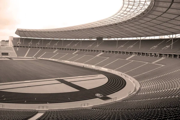 베를린 베를린 올림픽 경기장 현재의 베를린 올림픽 경기장은 1936 올림픽을 — 스톡 사진