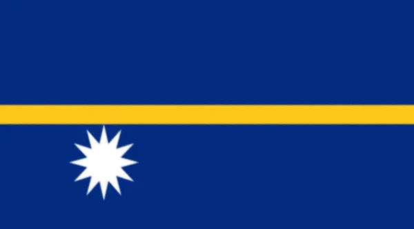 Drapeau Coloré Nauru — Photo