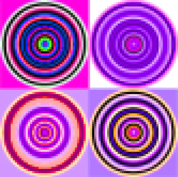 Blur Pixel Seamless Colorful Pattern Circles Candy Colors — Stock Photo, Image