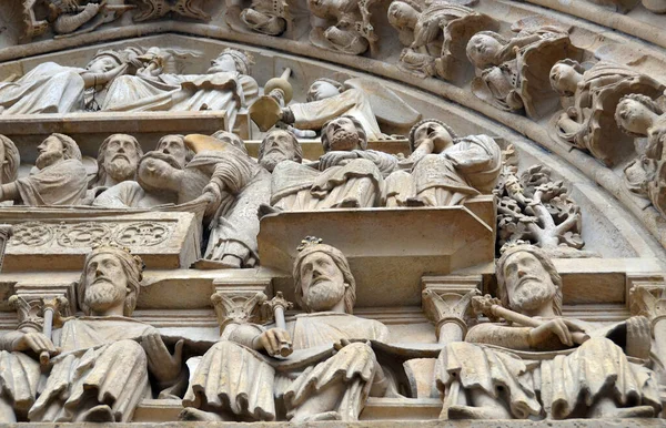 Paris France Architectural Details Catholic Cathedral Notre Dame Paris Built — Stock Photo, Image