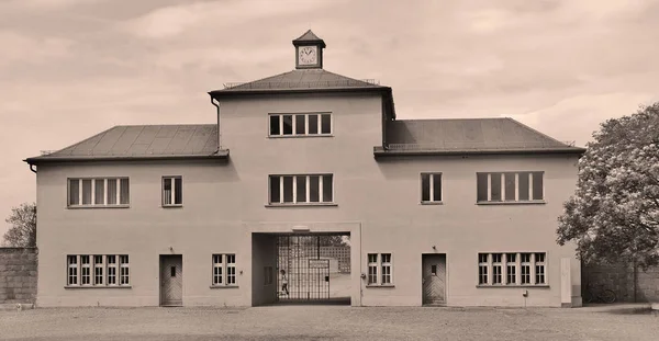 Sachsenhausen Oranienburg Almanya Mayıs Nazi Toplama Kampının Girişi Öncelikli Olarak — Stok fotoğraf