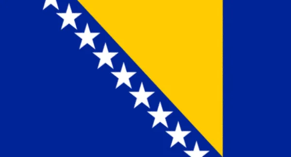 Flagge Von Bosnien Und Herzegowina — Stockfoto