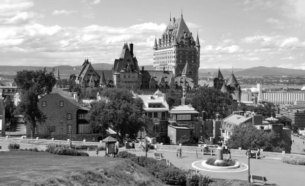 Quebec Chateau Frontenac Quebec Kanada Manzarası 1980 Lerde Kanada Nın — Stok fotoğraf