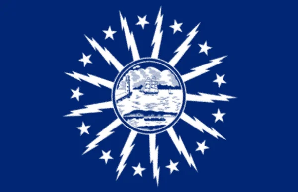 Vlajka Buffalo City Usa — Stock fotografie