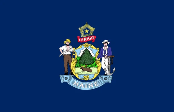 Pozadí Příznaku Stavu Maine — Stock fotografie