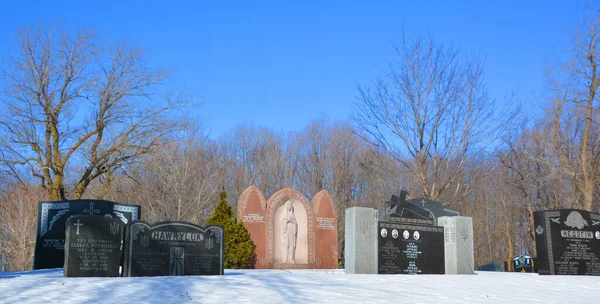 Montreal Canada 2019 Cementerio Notre Dame Des Neiges Cementerio Católico —  Fotos de Stock