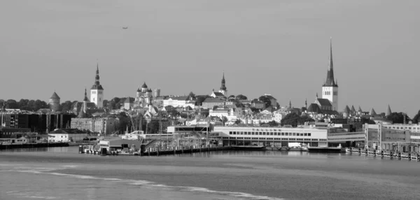 Tallinn Estonia 2015 Tallinn Eski Kasabasının Silueti Avrupa Nın Iyi — Stok fotoğraf