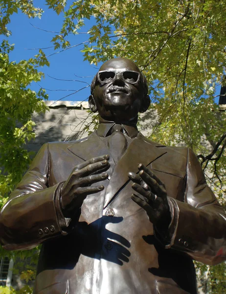 Άγαλμα Του Ανθρώπου Στο Μόντρεαλ Καναδάς — Φωτογραφία Αρχείου