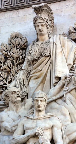 Detalhes Edifício Antigo Paris França — Fotografia de Stock