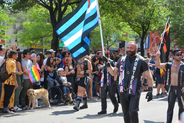 Montreal Quebec Canada Uczestnicy Festiwalu Community Day Montreal Pride Celebrations — Zdjęcie stockowe