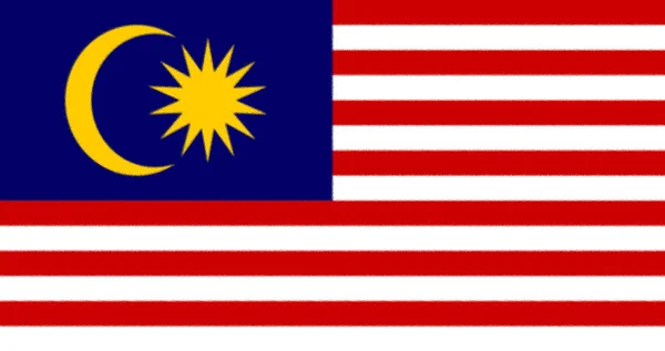 マレーシアの国旗 _Malaysiaのフラグを持つ背景 — ストック写真