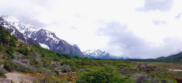 Paisagem Montanha Monte Fitz Roy Parque Nacional Los Glaciares Patagônia — Fotografia de Stock