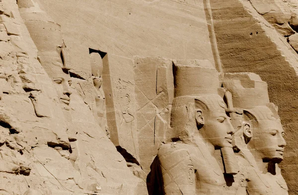 Abu Simbel 2008 Die Tempel Von Abu Simbel Sind Zwei — Stockfoto