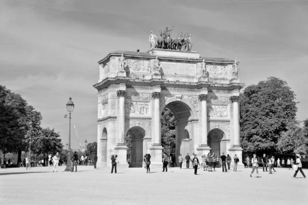 Paris France October Arch Triumph Carousel October 2014 Triumphal Arch — Stock Photo, Image