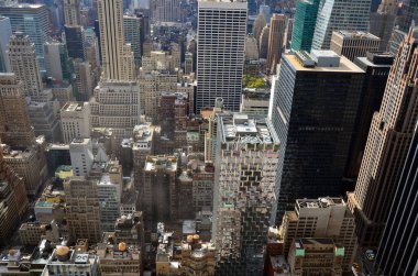 Manhattan gün batımında gökyüzü