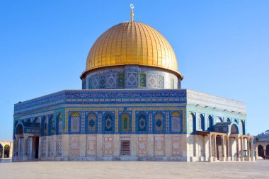 JERUSALEM ISRAEL 23: 10 16: Kudüs 'teki Kudüs' ün asil mabedi olarak bilinen Tapınak Dağı, dünyanın en önemli dini mekanlarından biridir..