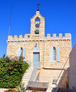 BeTHLEHEM ISRAEL 27 10 16: Milk Grotto Şapeli aynı zamanda Milk Grotto veya Grotto of Our Lady olarak da bilinir, Filistin Bölgesi 'nin Batı Şeria' sında Beytüllahim 'de bir Katolik şapelidir.