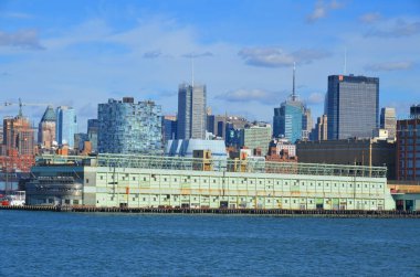 NEW YORK CITY, New York - OCT 29: Midtown Manhattan, ya da Midtown, New York City 'de Manhattan' ın orta uzunluktaki kısmını temsil etmektedir.. 