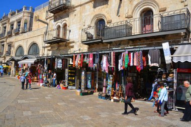 Santiago de Compostela, İspanya, 14 Haziran 2018: Santiago de Compostela 'da eski sokaklar, Saint James Katedrali yakınlarında.
