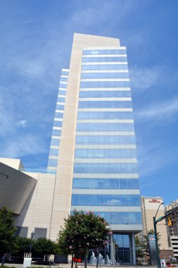 CHARLOTTE NORTH CAROLINA JUNE 20 2016: NASCAR Hall of Fame. Opened in 2010 it honors drivers who have shown exceptional skill at NASCAR driving, all-time great crew chiefs and owners.