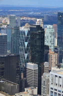 Manhattan, New York City 'nin hava manzarası, ABD