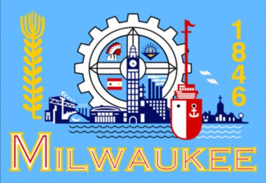 ABD 'deki Milwaukee şehrinin bayrağı