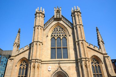 Glasgow İskoçya 27 Mayıs 2012: The Metropolitan Cathedral Church of Saint Andrew veya Glasgow Metropolitan Cathedral, İskoçya 'nın başkenti Glasgow' da yer alan bir Roma Katolik Katedrali.. 