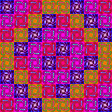 kırmızı mor ve mavi pürüzsüz saykodelik spiral fraktal arkaplan