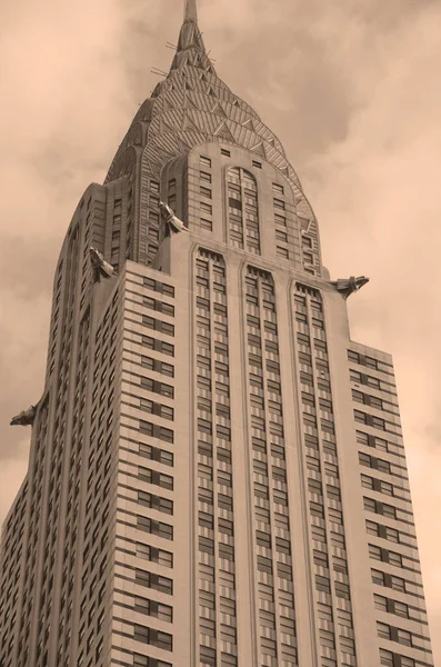 2013 뉴욕에서 크라이슬러 정면의 1931 엠파이어 스테이트 능가하기 전까지 세계에서 — 스톡 사진