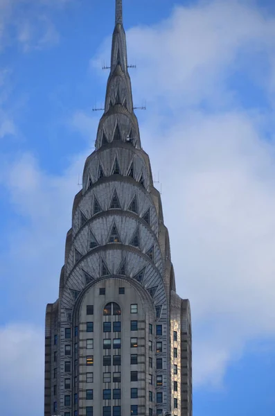 New York Usa Październik Fasada Budynku Chryslera Października 2013 Roku — Zdjęcie stockowe