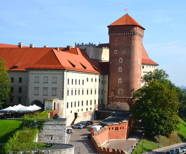 Krakau Polen Der Wawel Ist Eine Residenz Des Schlosses Erbaut — Stockfoto
