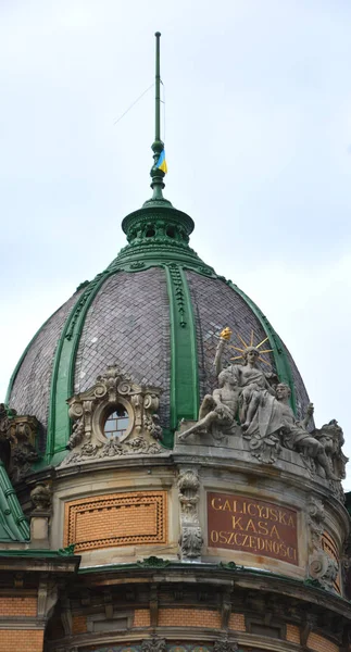 Lviv Ukline Building Art Nouvel Международный Стиль Искусства Архитектуры Прикладного — стоковое фото