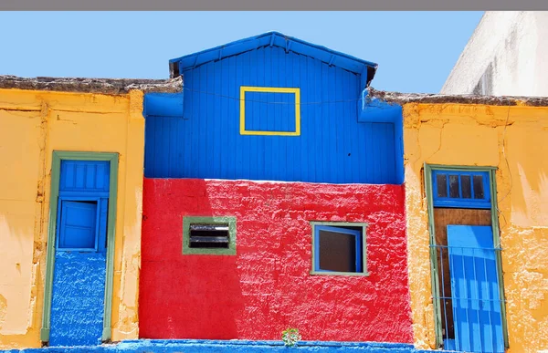 Красочный Дом Района Бока Баррио Аргентинской Столицы Буэнос Айреса Сохраняет — стоковое фото