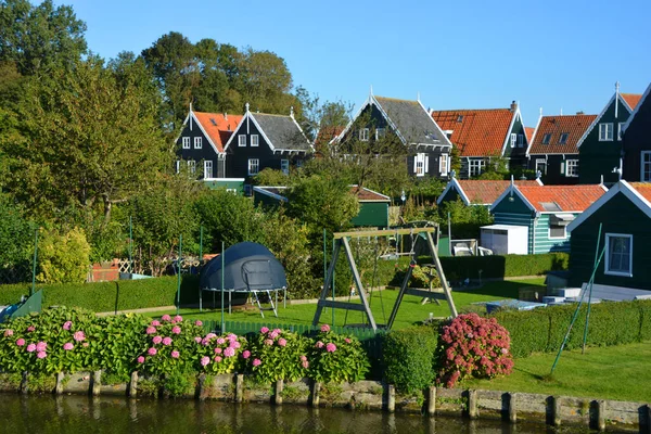 Marken Nederländerna Pittoreska Traditionella Hus Marken Den Känd För Sina — Stockfoto