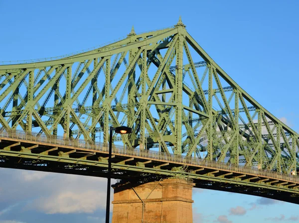 Montreal Canada 2019 Puente Jacques Cartier Puente Acero Que Cruza — Foto de Stock